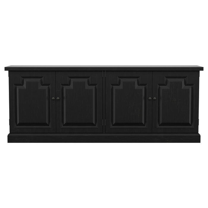 Florence 4-door Dining Sideboard Buffet Distressed Black