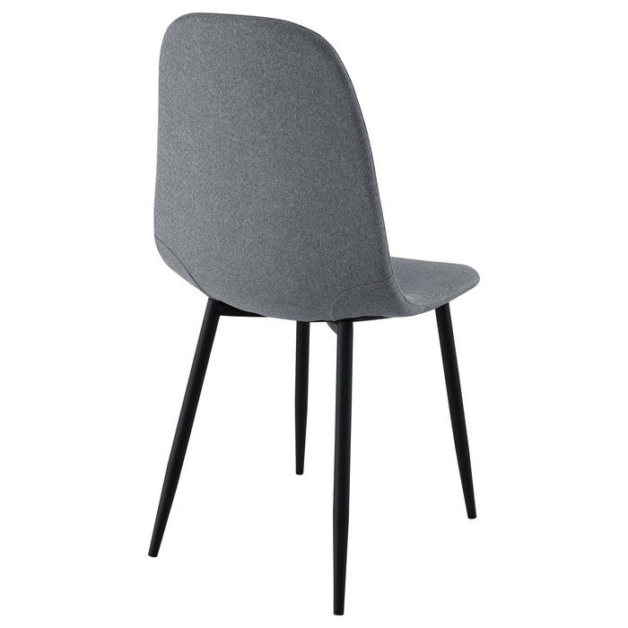 Dennison Upholstered Dining Side Chair Grey (Set of 4)