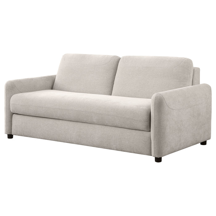 Rylie Upholstered Sofa Sleeper with Queen Mattress Beige