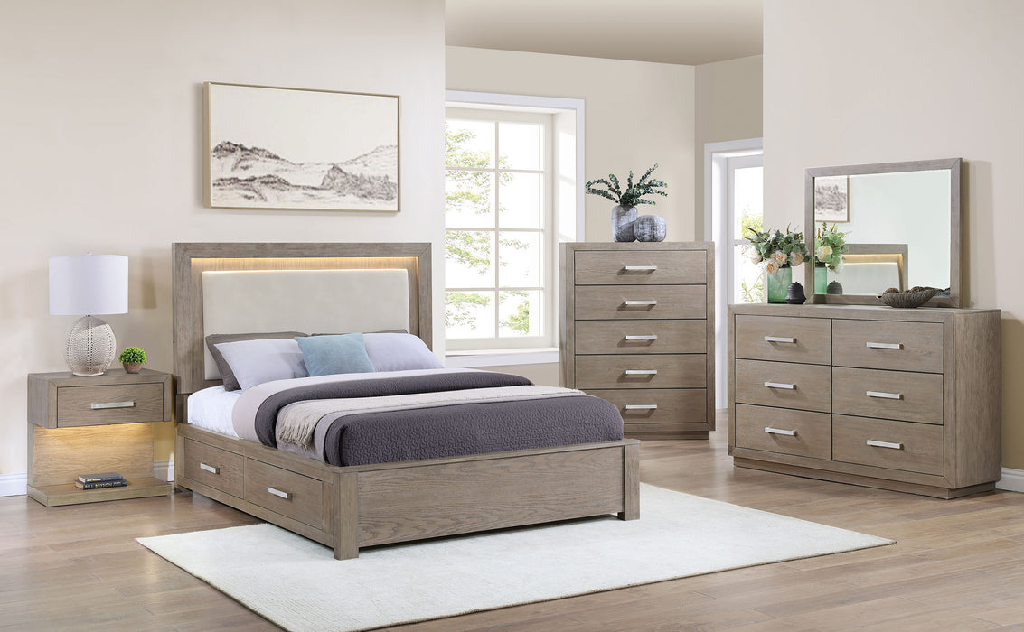 Kenora 5-piece Queen Bedroom Set Barley Brown