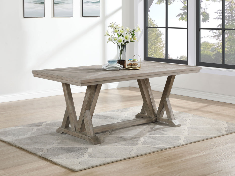 Cornelia Rectangular 82-inch Dining Table Coastal Grey