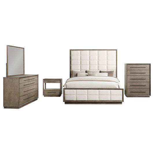 Durango 5-piece Queen Bedroom Set Taupe Oak