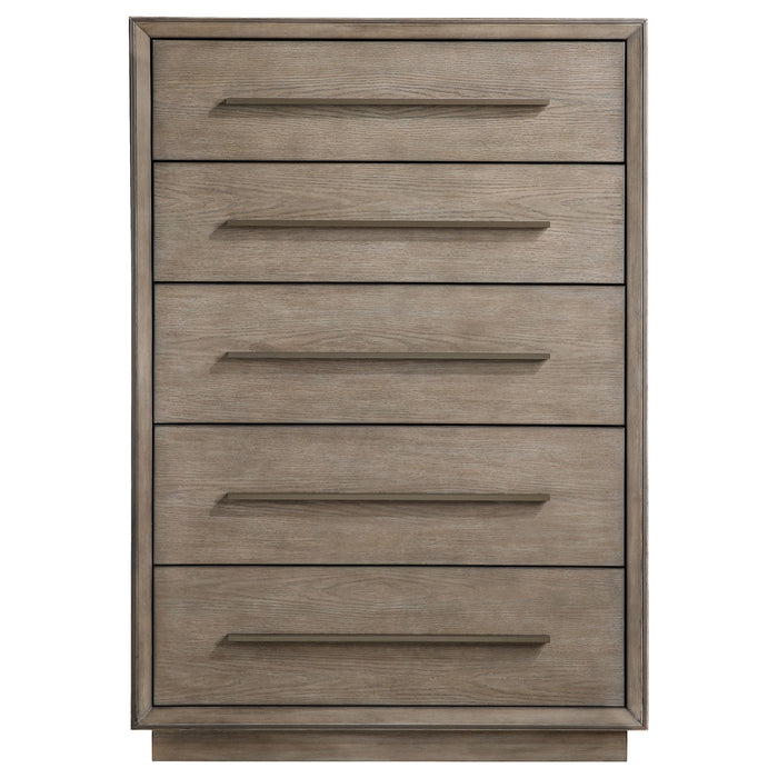 Durango 5-drawer Bedroom Chest Taupe Oak