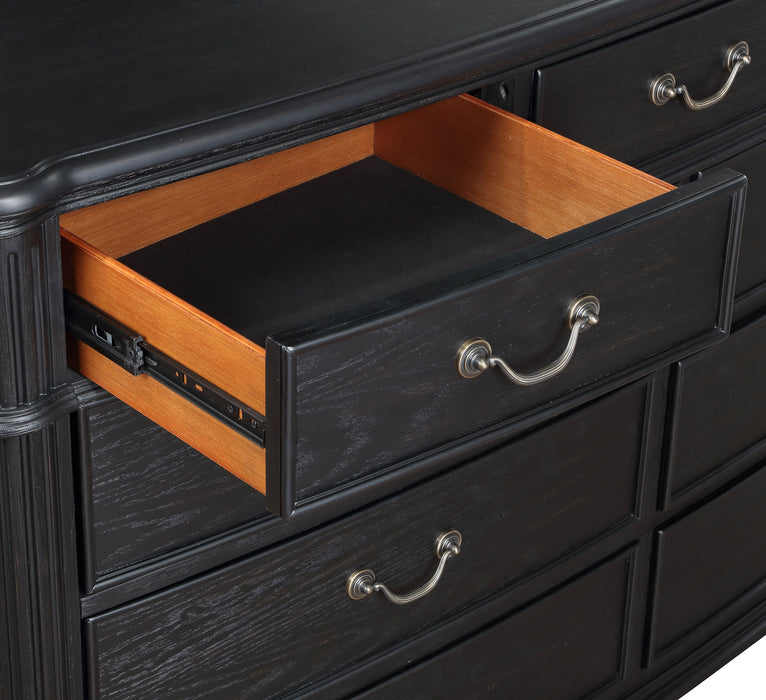 Celina 9-drawer Dresser with Mirror Black