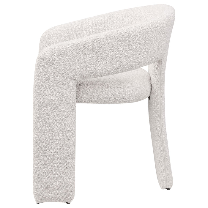 Eudora Boucle Upholstered Dining Side Chair Cream (Set of 2)