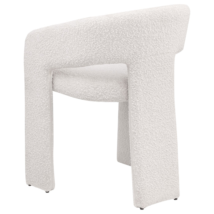 Eudora Boucle Upholstered Dining Side Chair Cream (Set of 2)