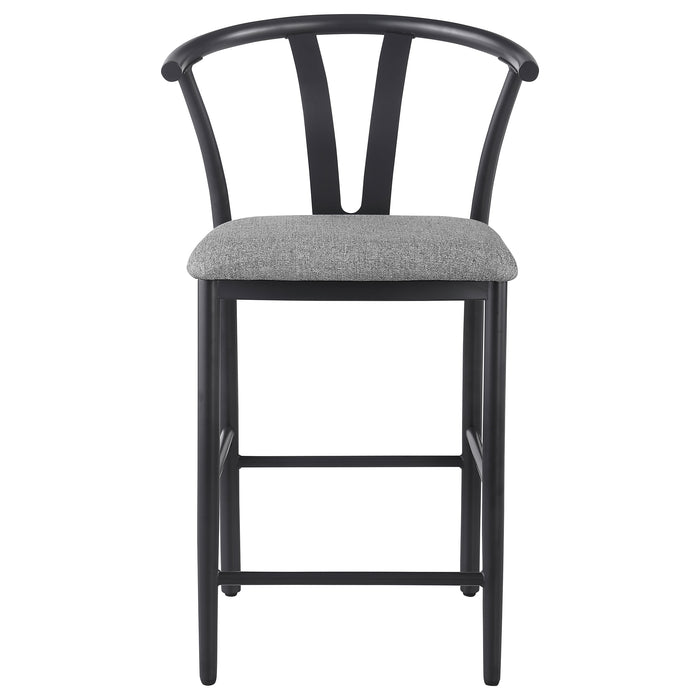 Dolman Counter Height Dining Side Chair Grey (Set of 2)