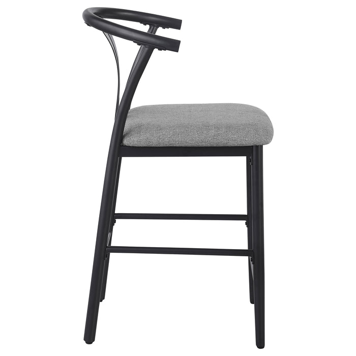 Dolman Counter Height Dining Side Chair Grey (Set of 2)