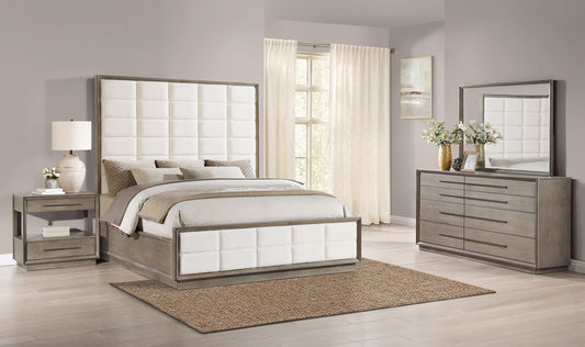 Durango 4-piece Eastern King Bedroom Set Taupe Oak