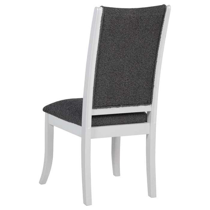 Judd Upholstered Dining Side Chair Pearl White (Set of 2)