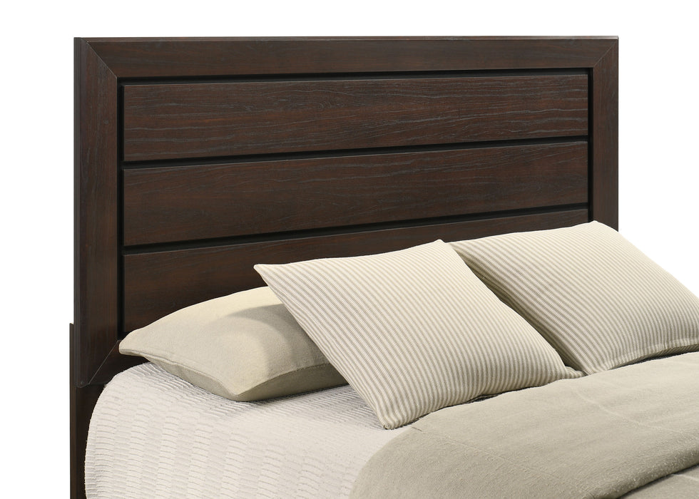 Kauffman Wood Queen Storage Panel Bed Dark Cocoa