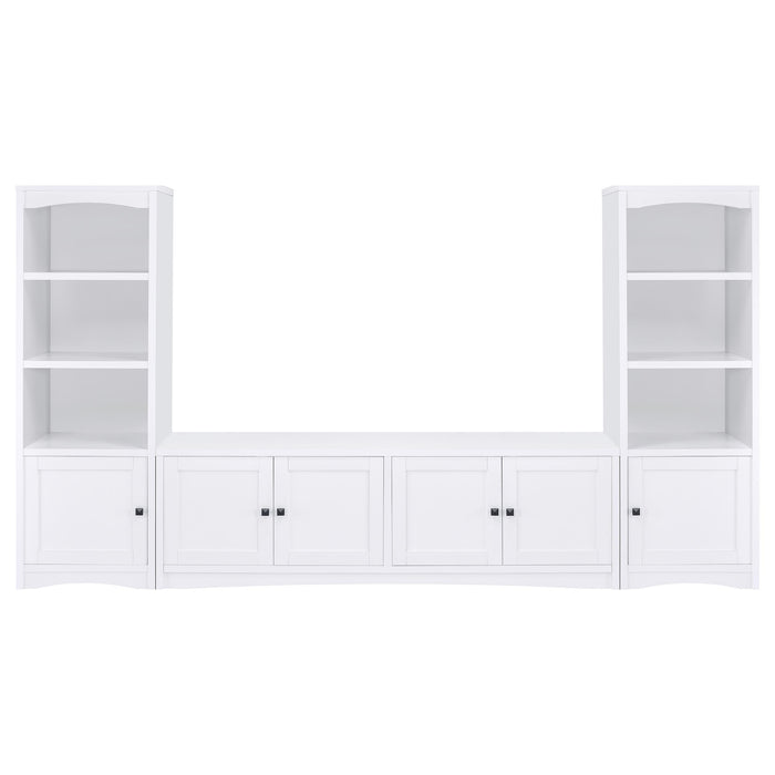 Laughlin 3-piece Entertainment Center TV Stand White