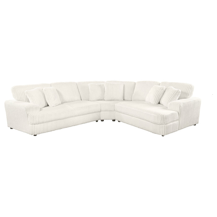 Emberson 3-piece Upholstered Modular Sectional Sofa Ivory