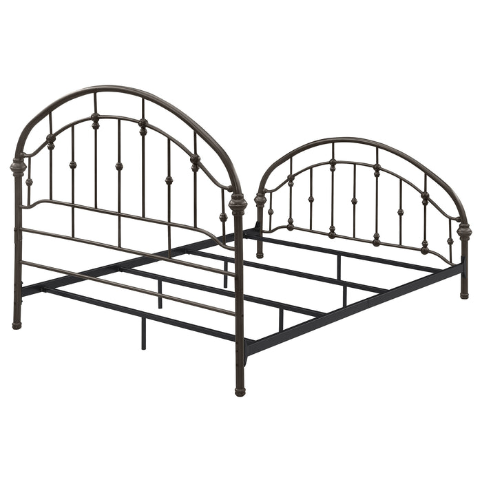 Rowan Metal Queen Open Frame Bed Dark Bronze