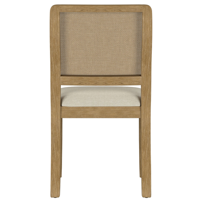 Arini Rattan Cane Dining Side Chair Sand Wash (Set of 2)