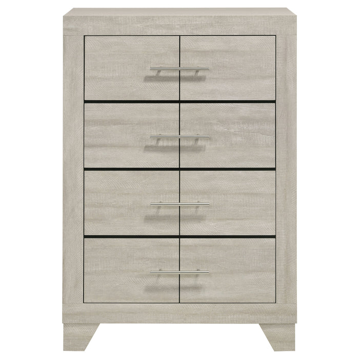 Trenton 4-drawer Bedroom Chest of Drawers Rustic Cream