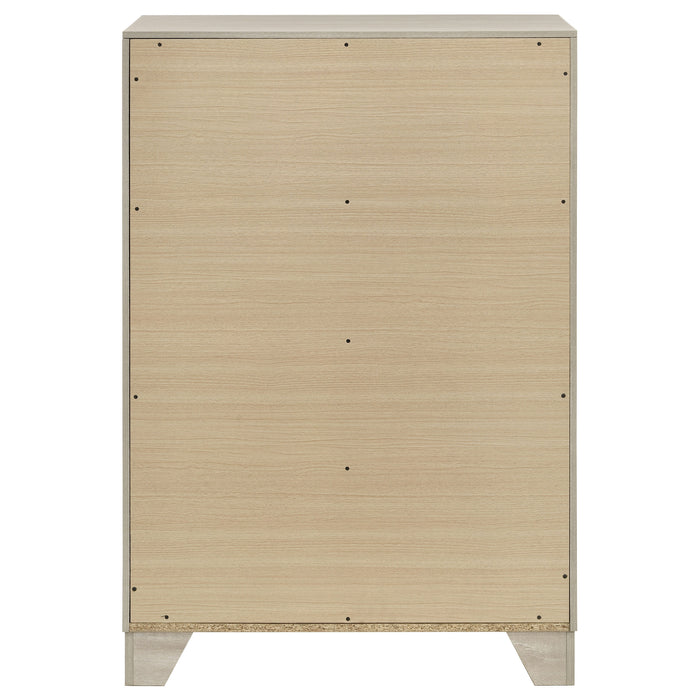 Trenton 4-drawer Bedroom Chest of Drawers Rustic Cream