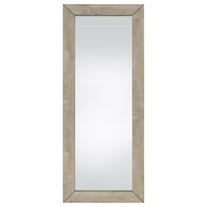 Cadence Tempered Glass Full Length Mirror Grey Washed Oak