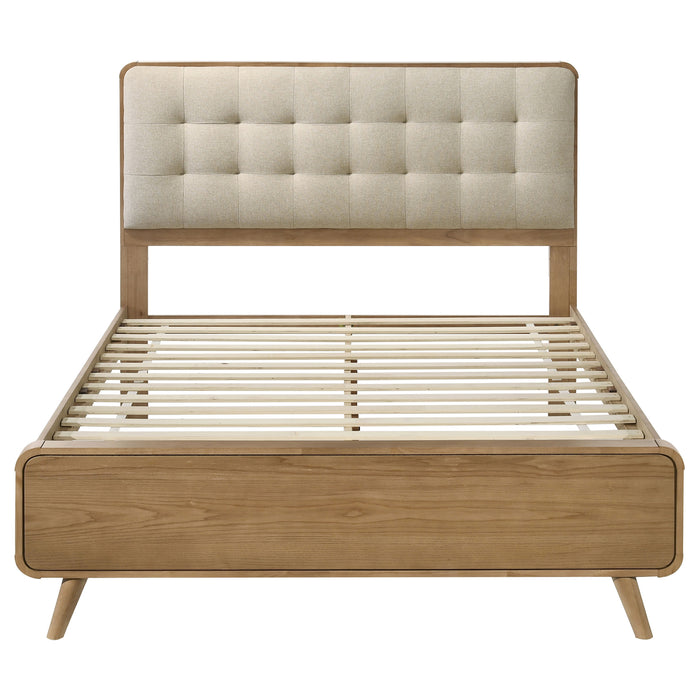 Robyn Wood California King Platform Bed Light Ash