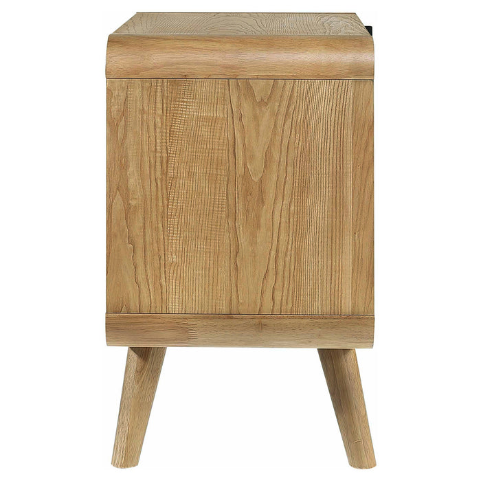 Robyn 2-drawer Nightstand Bedside Table Light Ash