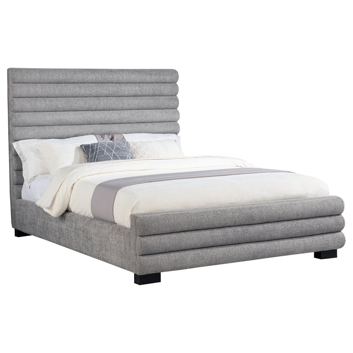 Patricia 58-inch Boucle Upholstered Queen Bed Grey