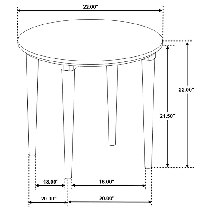 Aldis 2-piece Coffee and End Table Set White