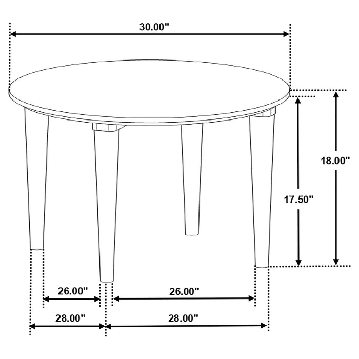 Aldis 2-piece Coffee and End Table Set White