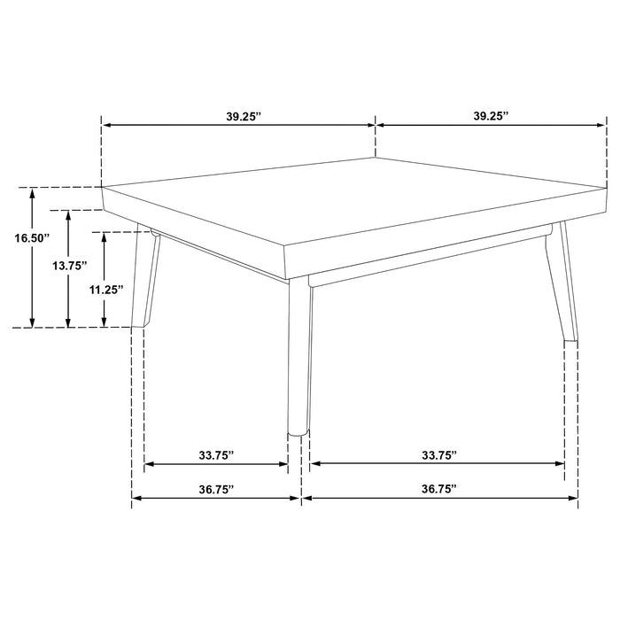 Westerly 2-piece Square Coffee and End Table Set Walnut