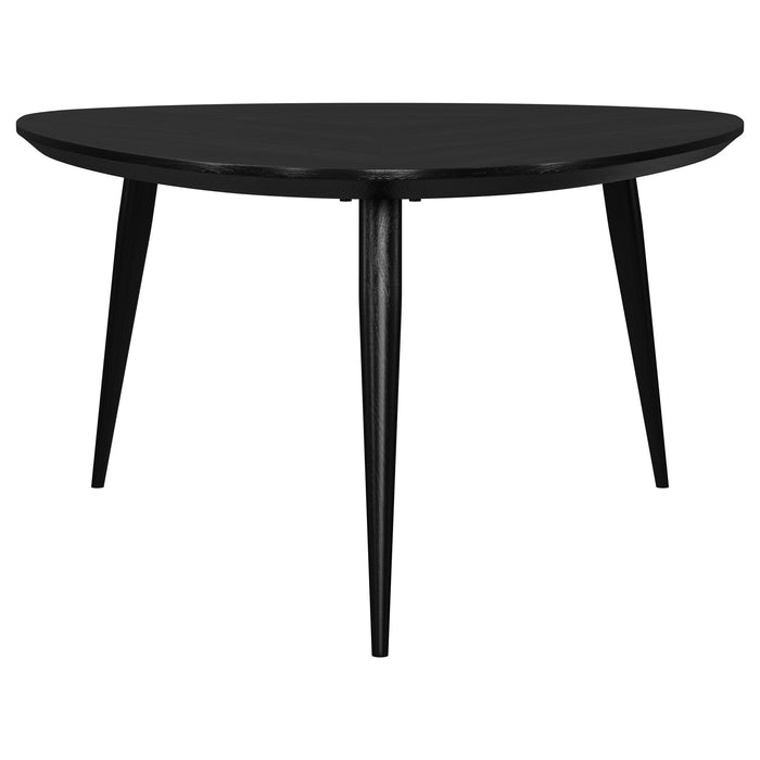 Odessa 3-piece Triangular Coffee and End Table Set Black