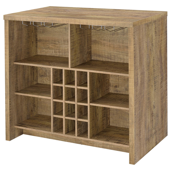 Topanga Engineered Wood Freestanding Home Bar Mango