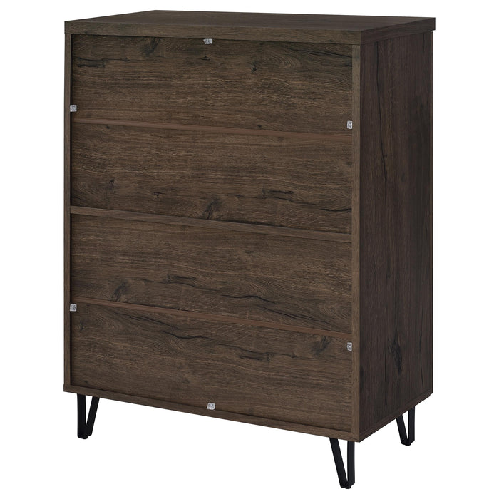 Brixton 2-door Entryway Shoe Storage Cabinets Smoked Oak