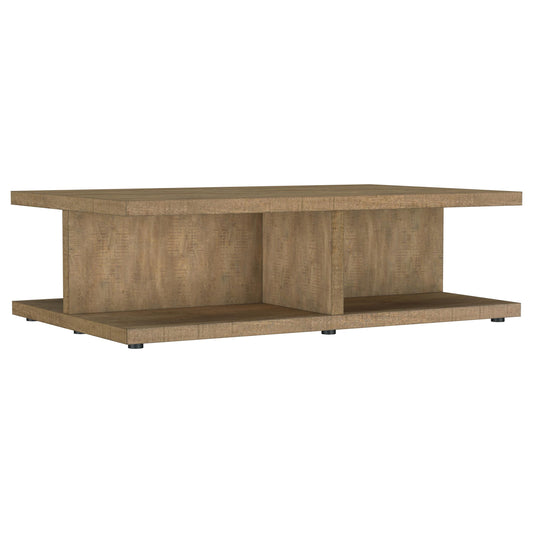 Cortona Square Engineered Wood Cocktail Coffee Table Mango