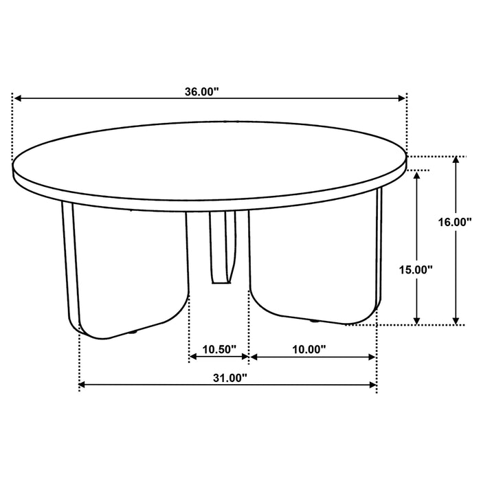 Dale 2-piece Solid Wood Coffee and End Table Set Brown