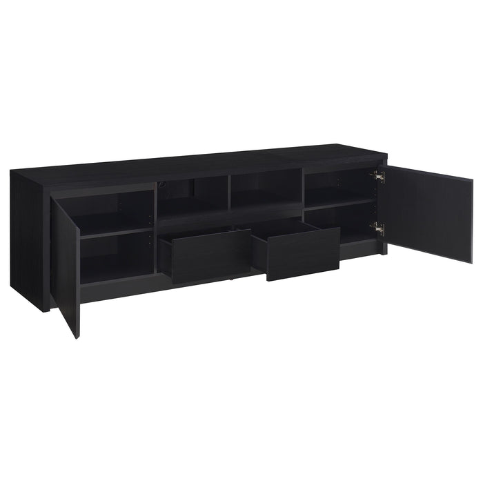 Winfield 78-inch 2-door TV Stand Media Console Black