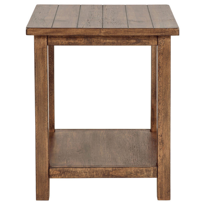 Payne 2-piece Coffee and End Table Set Distressed Brown