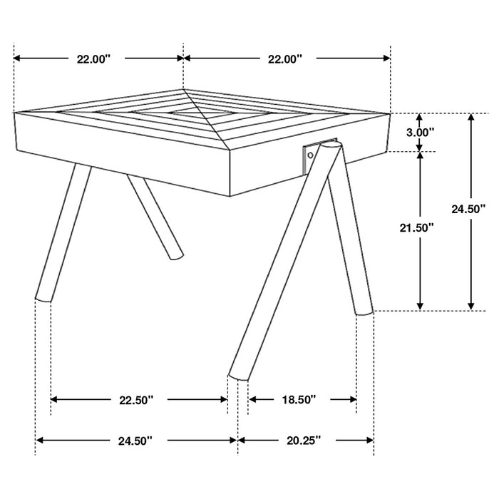 Avery 2-piece Solid Mango Coffee and End Table Set Natural