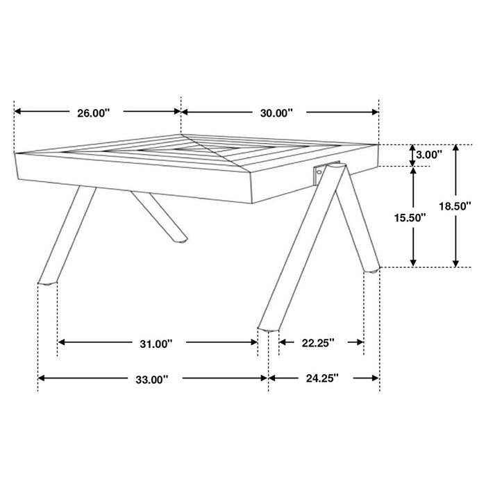 Avery 2-piece Solid Mango Coffee and End Table Set Natural