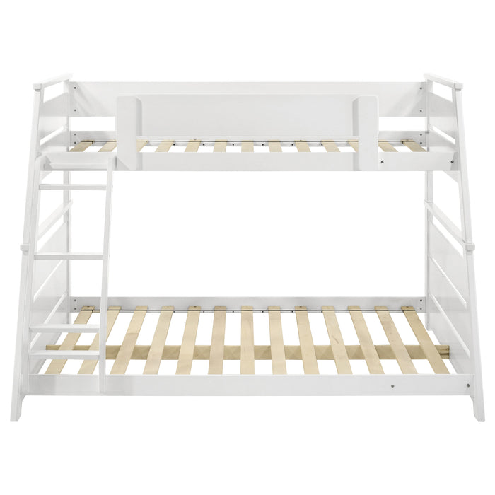 Holden Wood Veneer Twin Over Full Bunk Bed White