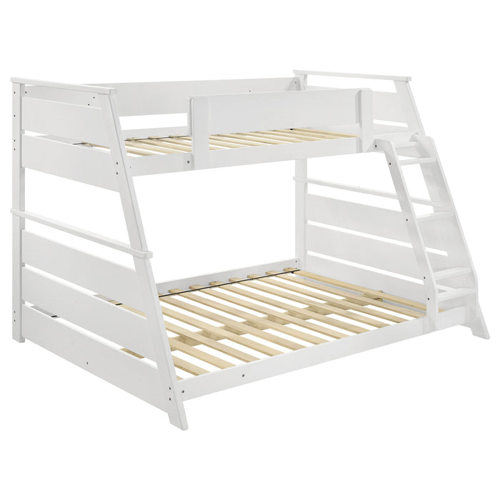 Holden Wood Veneer Twin Over Full Bunk Bed White