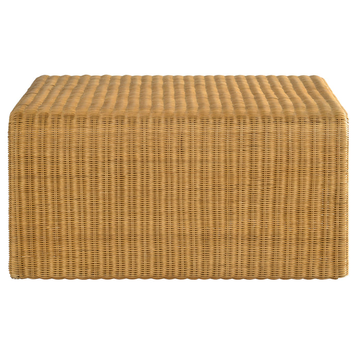 Cahya 2-piece Rattan Coffee and End Table Set Natural