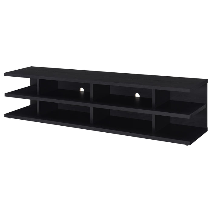 Cartmill 78-inch 2-tier TV Stand Media Console Black